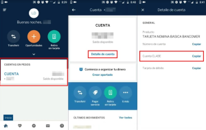 como ver la CLABE interbancaria BBVA desde la aplicación